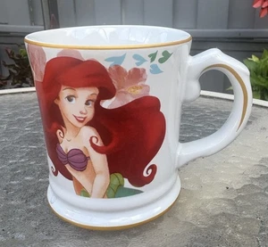 Disney THE LITTLE MERMAID Ariel Ceramic Gold Rimmed 14oz. Coffee Cup/Mug - Picture 1 of 5
