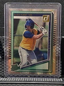 Blake Burke 2025 Donruss Rated Prospect Silver Laser #179 - Brewers - Bild 1 von 2