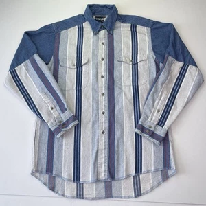 Wrangler Western Hemd Brushpopper Style Herren 16-35 Vintage X-Long Tails Sleeve - Bild 1 von 9