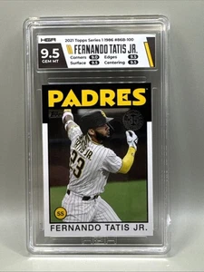Topps Fernando Tatis Jr. #86B-100 1986 Topps Inserto de béisbol Padres HGA 9,5 - Imagen 1 de 1