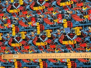 VINTAGE Superman by David Textiles 3 YDS x 44” - Picture 1 of 1