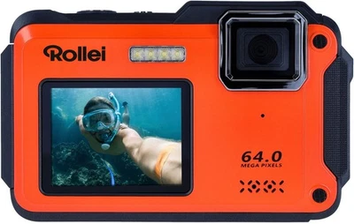 ROLLEI Kompaktkamera Sportsline 64 Selfie 64MP Wasserdicht bis 5m 4K UHD B-WARE - Bild 1 von 4