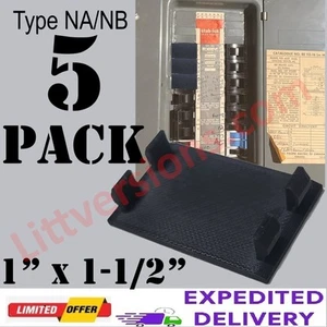 5 Pack FPE NA NB FS 1" Filler Plate Federal Pacific Stab-lok Breaker Box - Picture 1 of 4