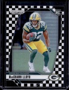 Tablero de ajedrez Panini Prizm Marshawn Lloyd #374 Rookie 2024 blanco negro - Imagen 1 de 2