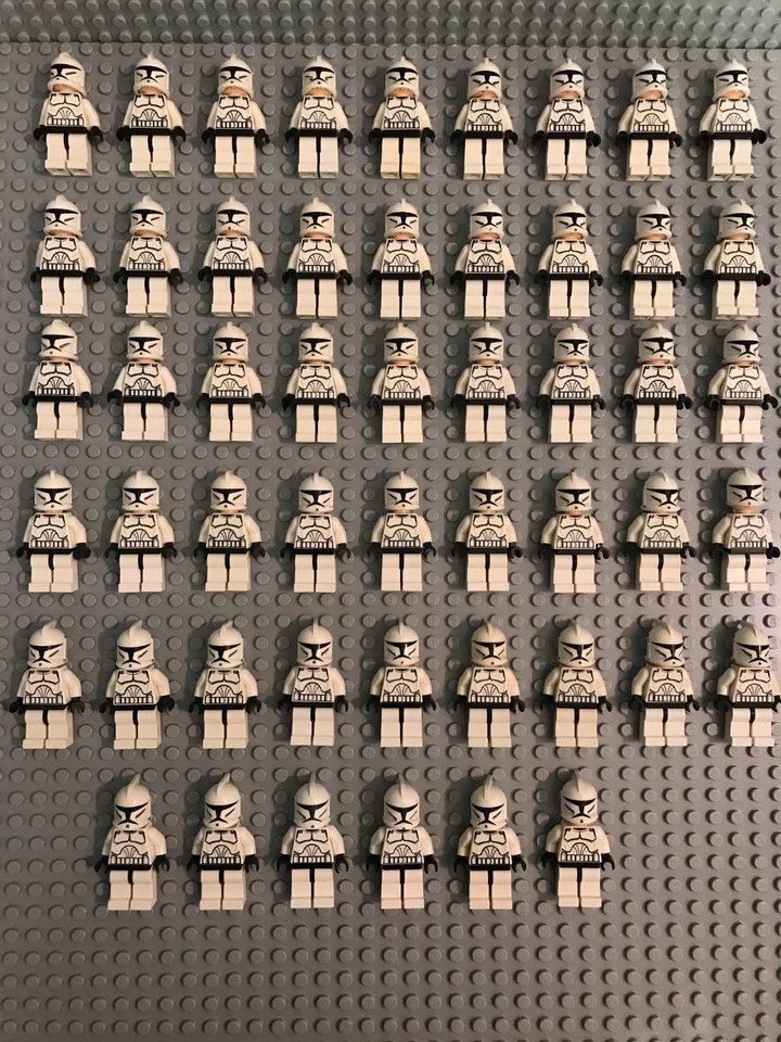 LEGO Phase 1 Clone Trooper Lot of 51 Star Wars Army pack Droid Jedi Battle Pack - Image 1 of 1