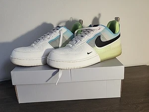 Size 7.5 - Nike Air Force 1 React Sail/Black-Barely Volt - Picture 1 of 8