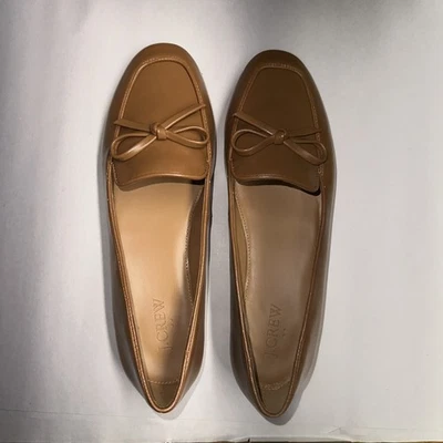 J. Mocasines Crew Factory Bow Bronceados Talla 8 1/2 Estilo Clásico Oficina Academia Nuevos Foto 1 de 4