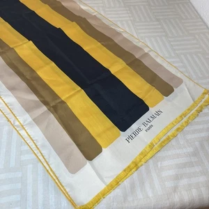 PIERRE BALMAIN Striped Scarf Quiet Luxury - Picture 1 of 7