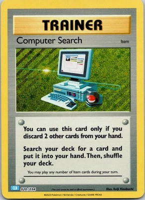 Holo Foil Computer Search (CLB) 020/034 Classic Collection Trading Card Game Cla - Image 1 of 2