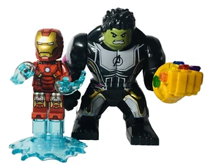 Lego Iron Man Superheroe + Big Maxi Hulk Avenger Figure Thanos Hand - Picture 1 of 7