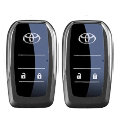 2PCS for Toyota Hilux Rav4 Corolla Camry 2Buttons Fold Flipping Remote Key Case - Image 1 of 4