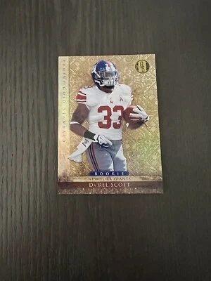 2011 Panini Gold Standard #175 DA'REL SCOTT Giants Football Card ROOKIE RC /299 - Image 1 of 3