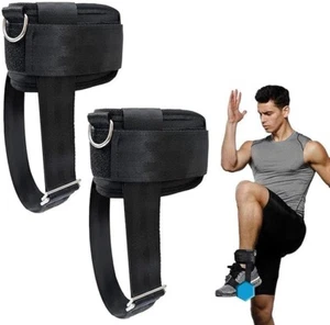 2PCS Adjustable Dumbbell Ankle Straps Weightlifting Workout Straps - Picture 1 of 5