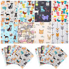  40 Pcs Cotton Variety Cat Printed Fabric Baby Patchwork Quilt Kit Fat Quarters