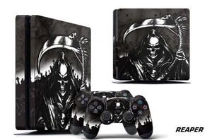 Skin Decal Wrap For PS4 Slim Playstation 4 SLIM Console + Controller Stickers RP - Picture 1 of 2