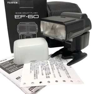 FUJIFILM Clip-On Flash EF-60 Shoe Mount Flash GuideNo. 196.85' New From Japan - Picture 1 of 11