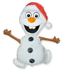 Christmas Snowman Large Supershape Foil Birthday Party Balloon - Picture 1 of 1