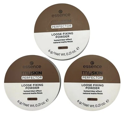 3 Pack Essence My Skin Perfector Loose Fixing Powder Instant Blur Effect 50 Deep - Image 1 of 4