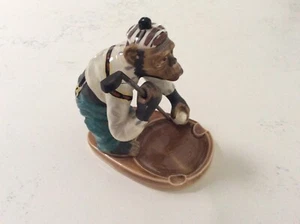 Rare monkey Playing Golf Ashtray Japan - Picture 1 of 7