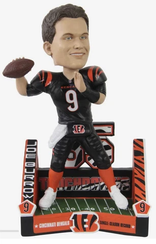Joe Burrow Cincinnati Bengals Single-Season Passing Touchdown Record Bobblehead Cover