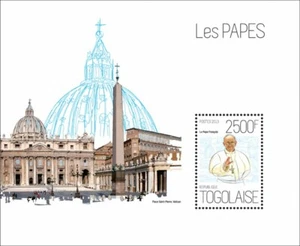 2013 TOGO MNH. POPES | Yvert&Tellier Code: 719 | Michel Code: 5233 / Bl.867 - Picture 1 of 1