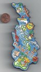 HAWAII   ARTWOOD STATE MAP MAGNET  HONOLULU  OAHU LANAI MAUI KUAI  MOLOKAI 