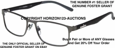 OFERTA🔥NUEVO 🔥Foster Grant IRONMAN IM1000🔥ELIGE FUERZA Gafas de lectura Gris Foto 1 de 4