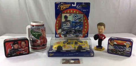 DALE EARNHARDT JR. Super Fan Lot ~ Stein, Bobble Head, Diecast Cars, & Tins Cover