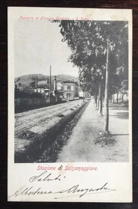 >>> RARISSIMA cartolina viaggiata 1902 Stazione di SALSOMAGGIORE Parma ferrovia - Foto 1 di 2