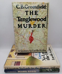 Lucille Kallen 3 x Book Lot C.B Greenfield Vintage Crime Fiction Mysteries HCDJ - Picture 1 of 16