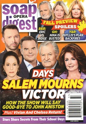 SOAP OPERA DIGEST September 11 2023 John Aniston Suzanne Rogers Thaao Penghlis - Image 1 of 4
