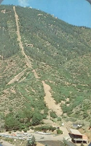 Postal de teleféricos Mt Incline Manitou Springs Colorado 1958 - Imagen 1 de 2