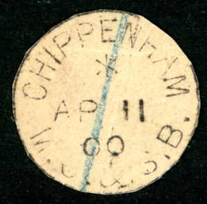 1900 GB Wiltshire piece with Chippenham MO & SB postmark - Picture 1 of 1