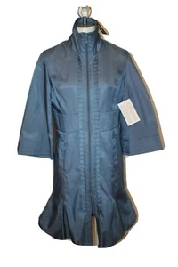 Samuel Dong Bubble Coat Blue Small 3/4 Sleeve Small - Picture 1 of 5