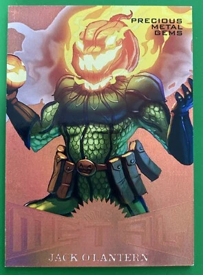 2017 Spider-Man Ultra #/199 BRONCE Marvel Gemas de metales preciosos Jack O’Lantern Foto 1 de 3