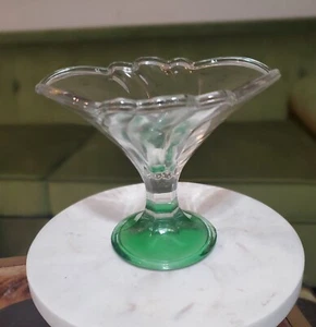 BORGONOVO Footed Glass Dish VTG Made In Italy - Picture 1 of 6