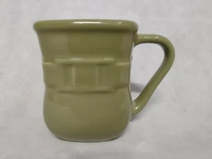 Longaberger Pottery Square Coffee Mug Sage Green Woven Traditions - Picture 1 of 6