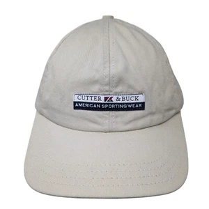 Cutter & Buck Patch Slideback Hat Tan One Size Adjustable 6 Panel - Picture 1 of 8