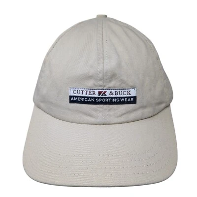 Cutter & Buck Patch Slideback Hat Tan One Size Adjustable 6 Panel - Image 1 of 4