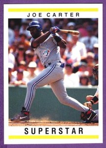 Joe Carter Toronto Blue Jays 1995 Red Foley Best Baseball Book Ever Card