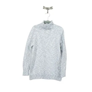 LL Bean Women's Cotton Ragg Sweater Funnelneck Pullover Natural Size Small - Picture 1 of 11