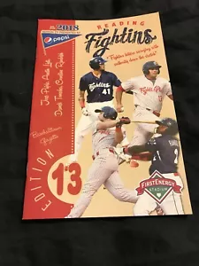 Listi Randolph Pujols TomschaPhillies 2018 programa Reading Fightin Phils número 13 - Imagen 1 de 1
