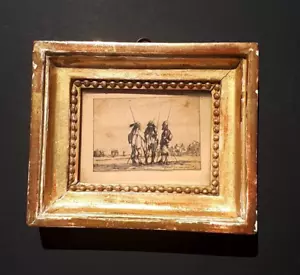 Selten Gravur Stefano Della Bella Drei Soldaten 17. Israel Kunstblatt Antik - Bild 1 von 6