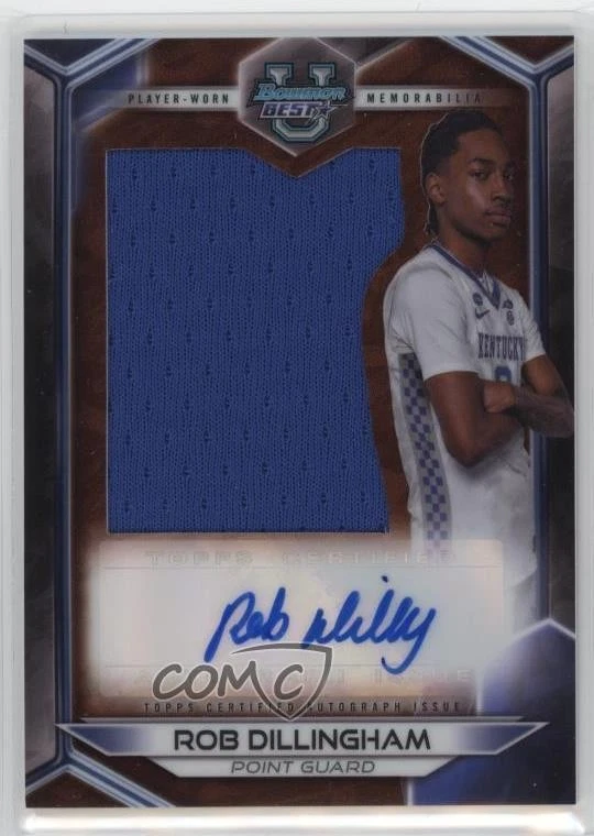 2023-24 Bowman U Best Prospect Jumbo Relic Auto Rob Dillingham #PJR-RD Auto - Image 1 of 2