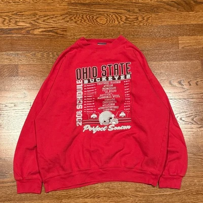 Sudadera vintage 2006 Ohio State Buckeyes cuello redondo L Foto 1 de 3