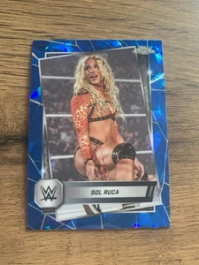 Sol Ruca Base Sapphire WWE Topps Chrome 2025 #24 - Picture 1 of 2