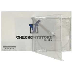 Original Vintage Old Style STANDARD Clear CD Jewel Case (Heavy Duty) 90g Lot - Picture 1 of 3