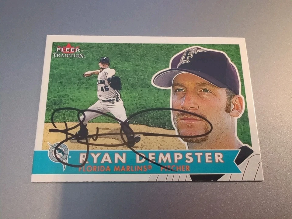 Ryan Dempster Signed Autographed 2001 Fleer Tradition Card MLB Baseball Marlins - Image 1 of 1