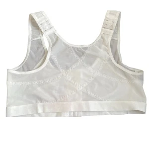 Markenloser weißer BH ohne Bügel Damen Gr. XL bequem Lounge Basic minimalistisch - Bild 1 von 5