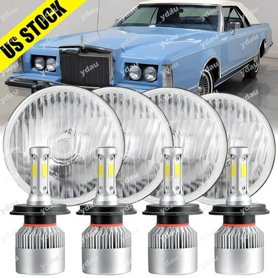 Faros LED de haz alto/bajo punto 4x para Buick Electra Wildcat 5,75" 5-3/4" pulgadas Foto 1 de 4